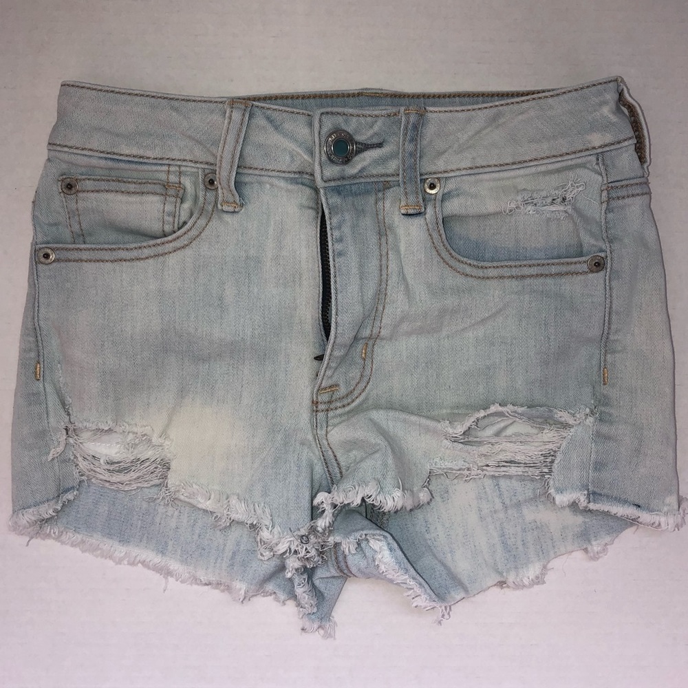 American Eagle Hi Rise Shortie Shorts